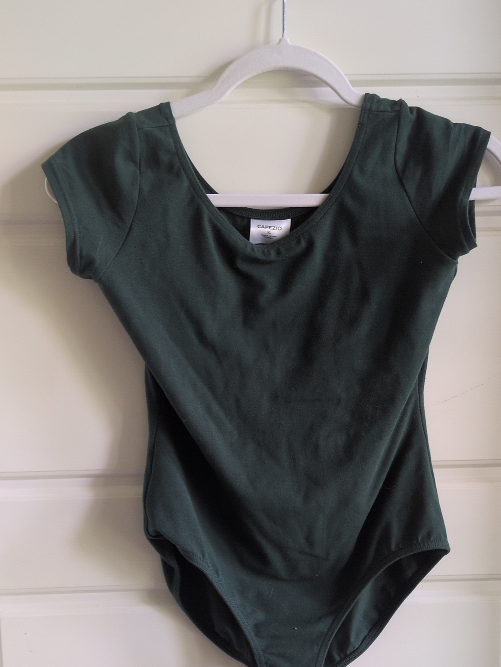 Capezio Forest Green Short Sleeve Dance Bodysuit